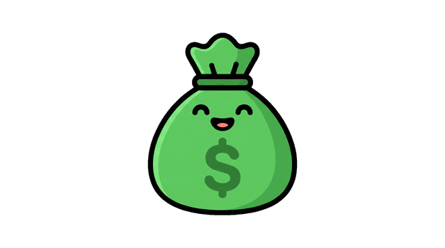 Money bag sticker
