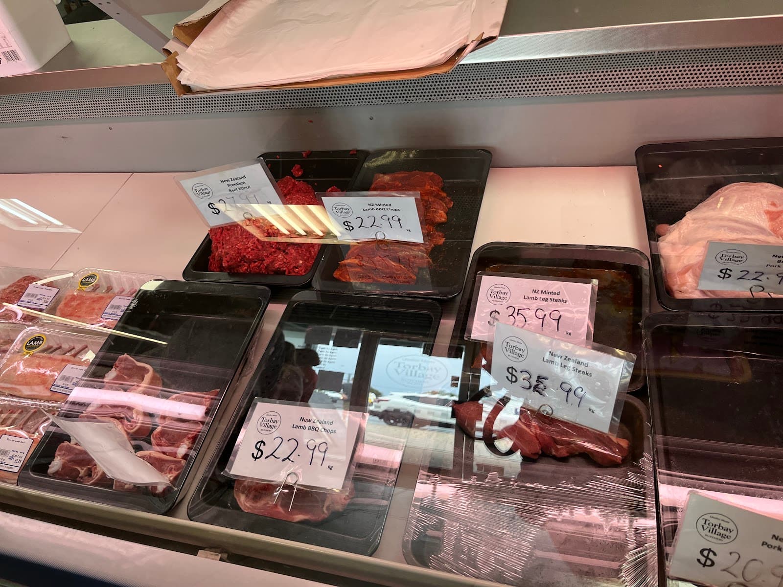 Fresh meat selection at Torbay Village Butchery